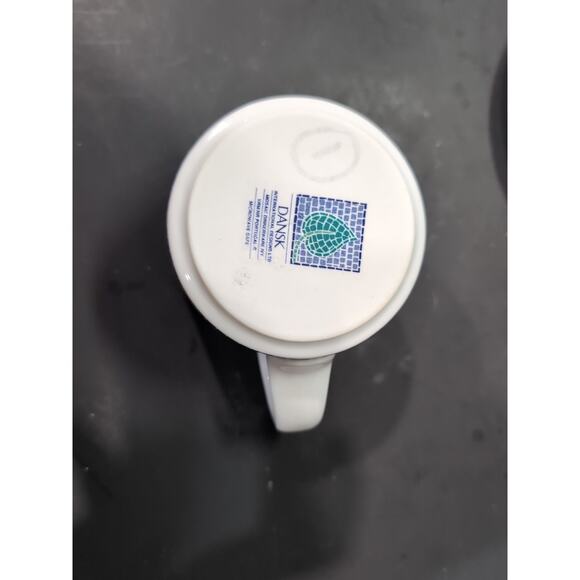 Dansk Mosaic Tile Flat Cup & Saucer Set, Porcelain Tea Cup, Collectible Dishware - Picture 7 of 12